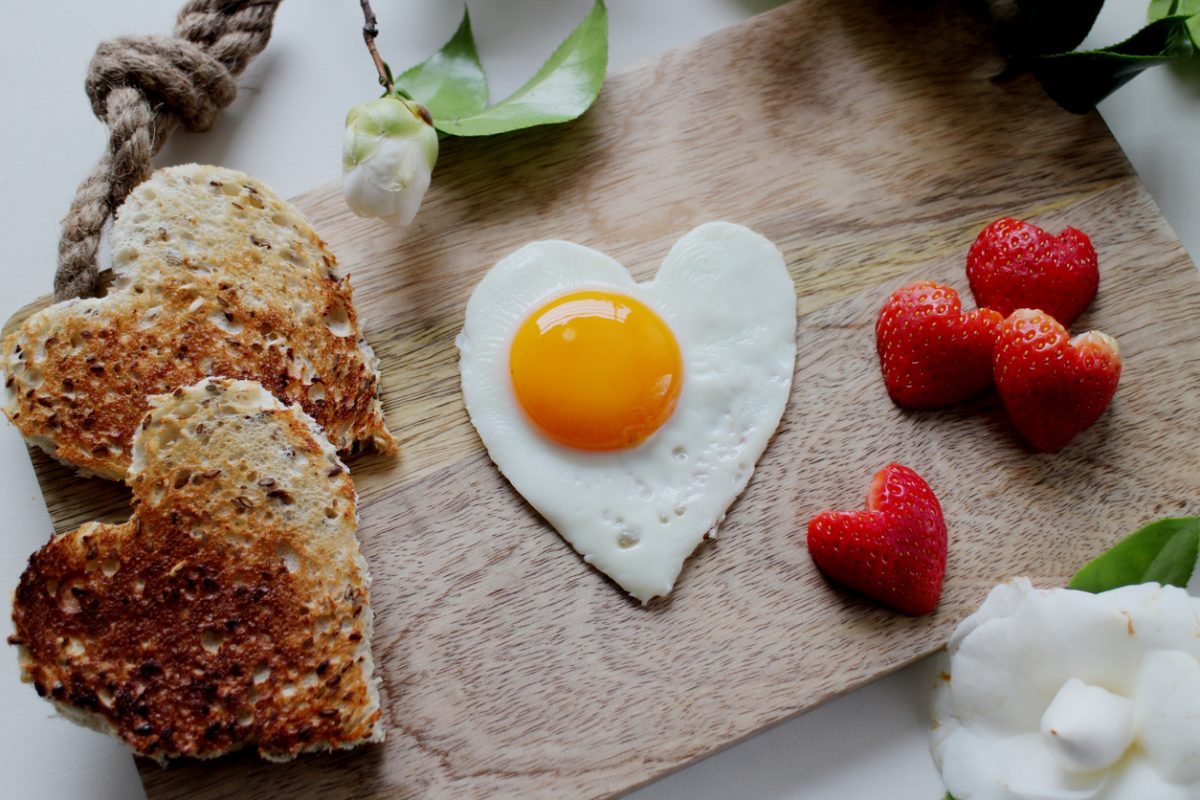 Heart-Shaped Breakfast on Valentine’s Day